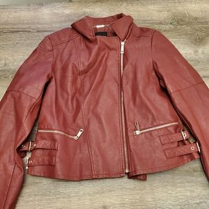 a.n.a. faux leather jacket